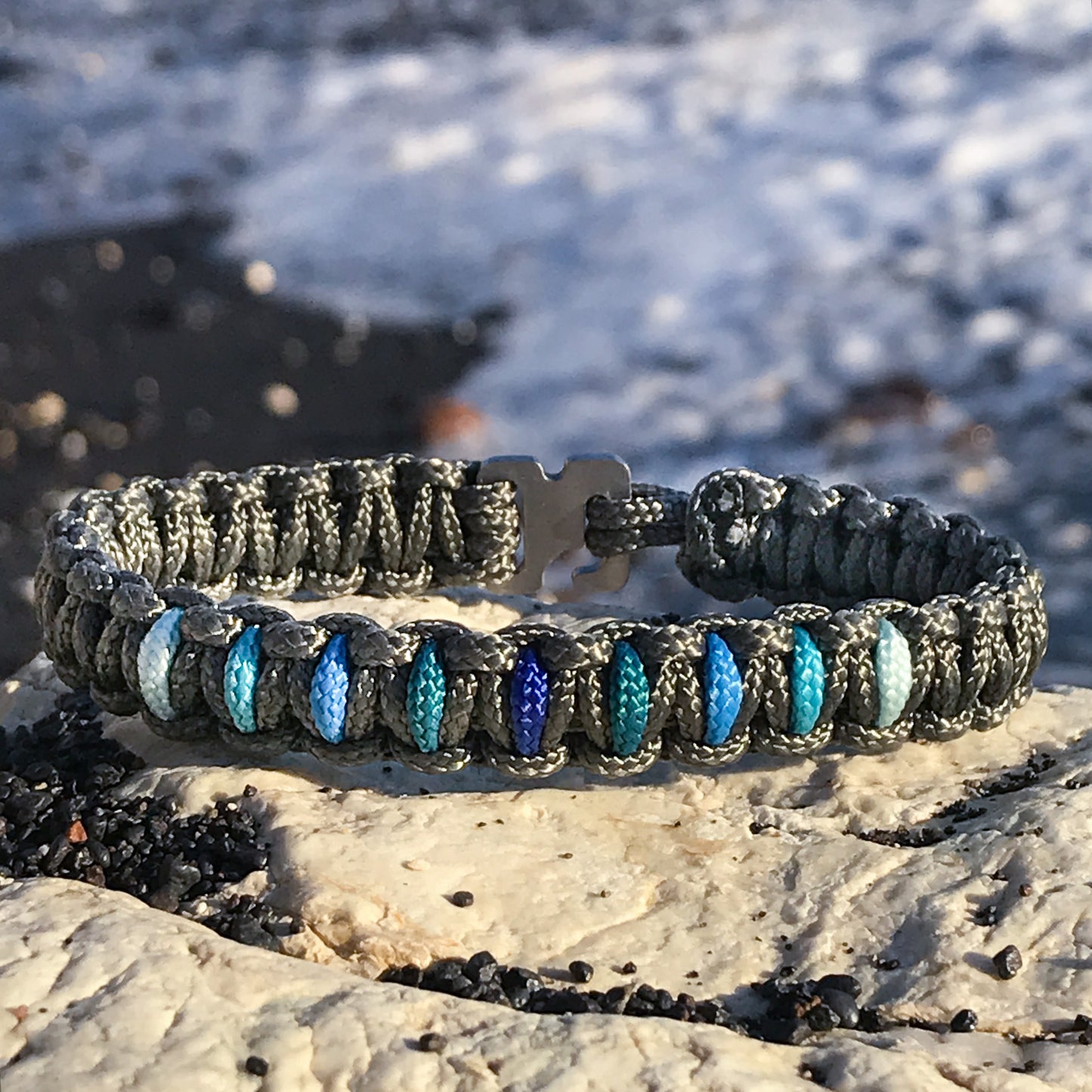 Bracciale Paracord Mission Elements - Acqua