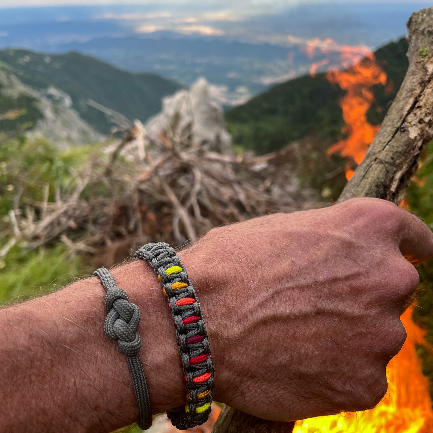 Bracciale Paracord Mission Elements - Fuoco