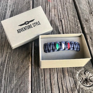 Bracciale Paracord Extreme Football - Rosso Nero