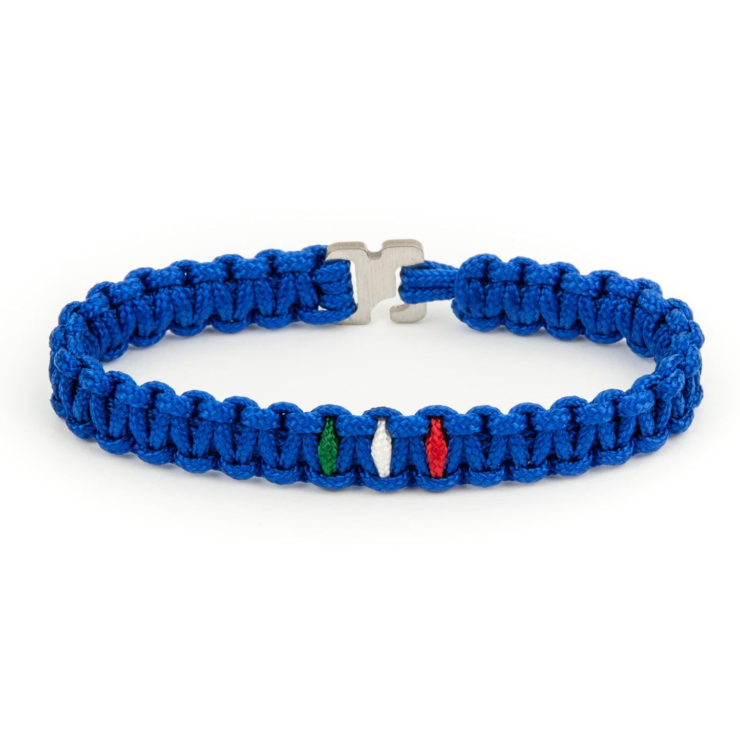 Bracciale Paracord Mission Flag - Azzurro Italia
