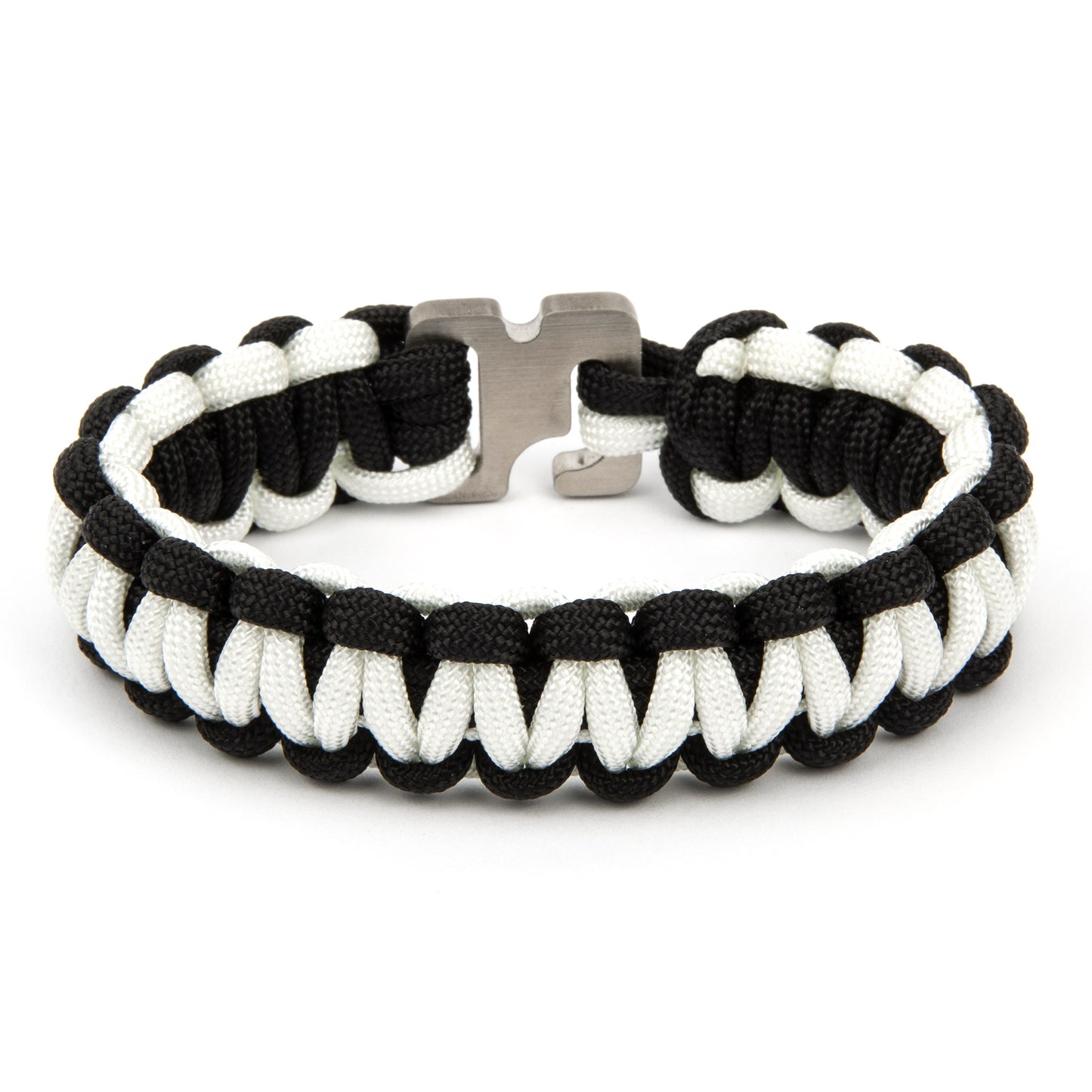 Bracciale Paracord Extreme Football - Bianco Nero