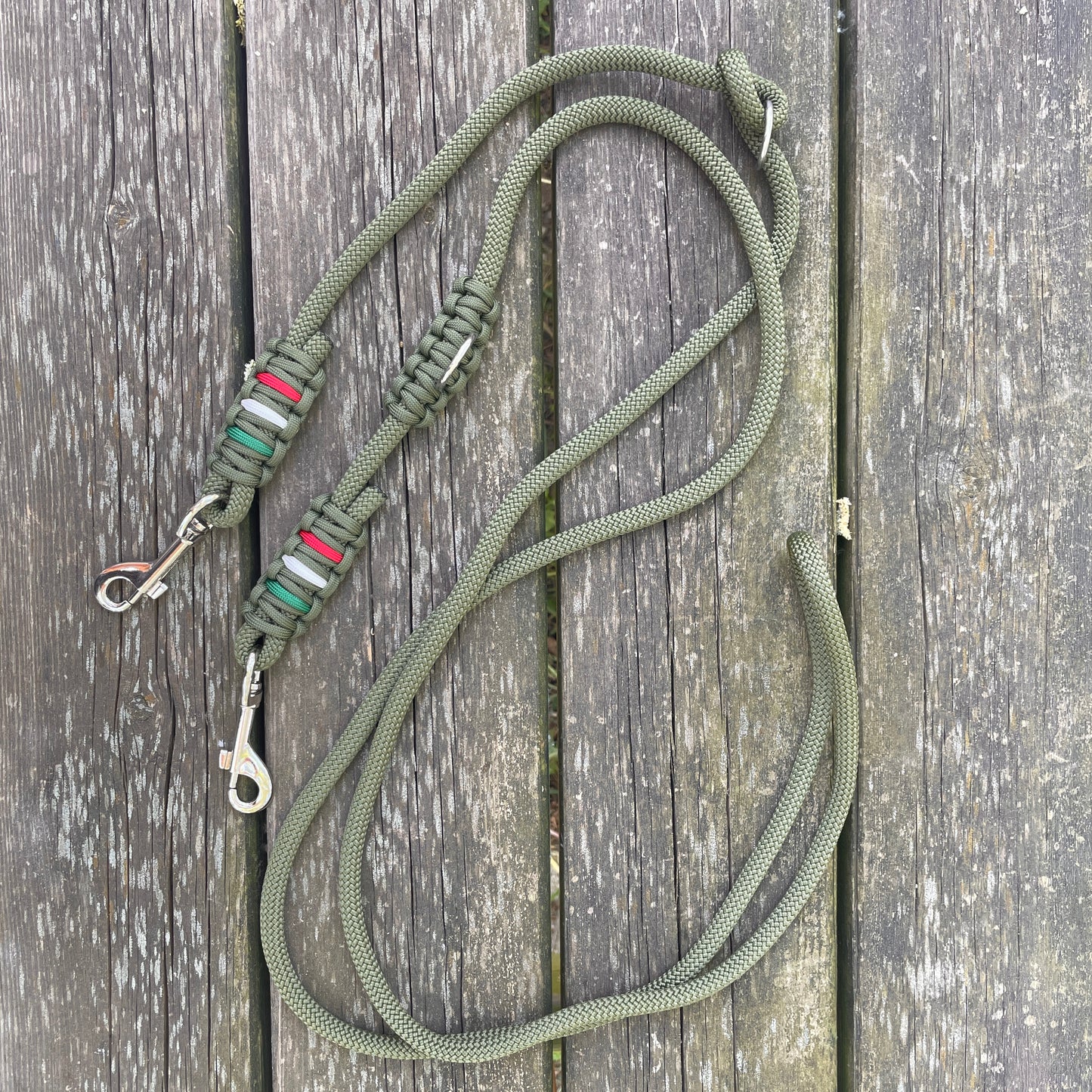 Guinzaglio Paracord 8 mm - Verde Oliva - Flag