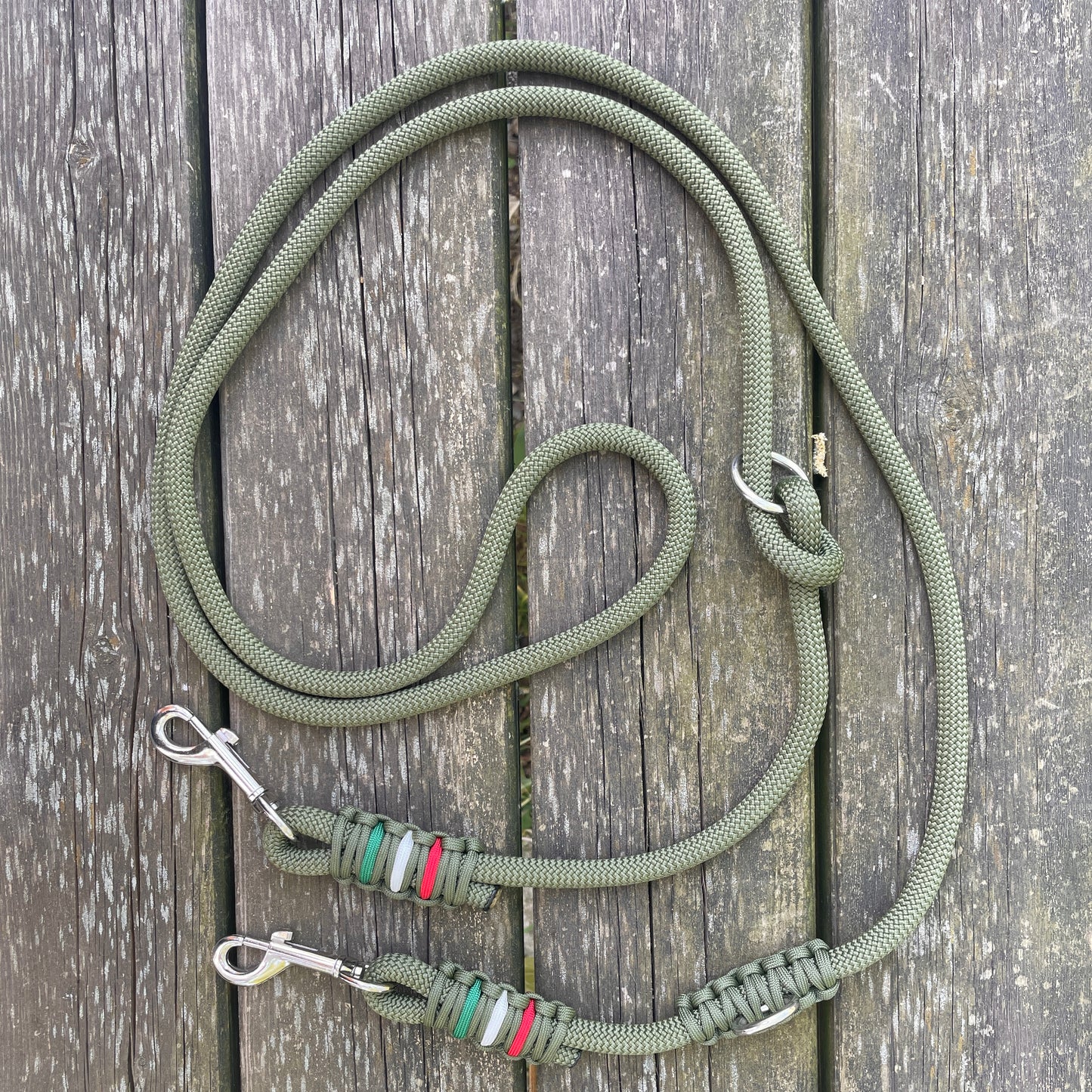 Guinzaglio Paracord 10 mm - Verde Oliva - Flag