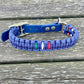 Collare EXTREME Paracord - Maglia 2,0 cm - Blu Marine- Flag