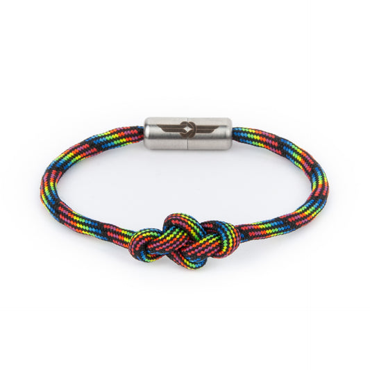 Bracciale Nodo Infinito Dark Rainbow