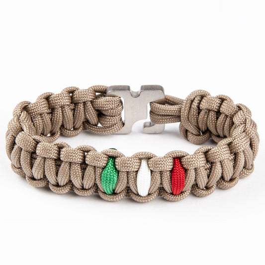 Bracciale Paracord Extreme Flag - Tan
