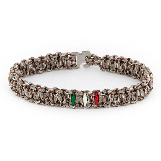Bracciale Paracord Mission Flag - Mimetico Desert