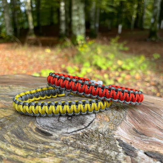 Bracciale Paracord Mission DoubleFace - Zolfo, Ruggine